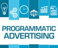 Programmatic Advertising Blue Stripes Symbols