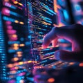 Programmer Coding Software Development Night Royalty Free Stock Photo