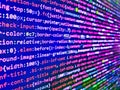Programmer developer screen. Royalty Free Stock Photo