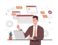 Programmer engineer concept