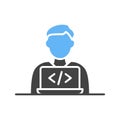 Programmer icon vector image.