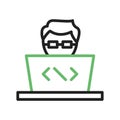 Programmer icon vector image.