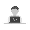 Programmer icon vector image.