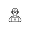 Programmer line icon