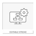 Programmer line icon