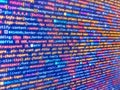 Programmer occupation. Digital technology on display. Programming code typing. Developer software programming code. Big data Royalty Free Stock Photo