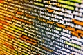 Programmer occupation job. Innovative startup project. Hacker breaching net security Royalty Free Stock Photo