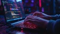 A Programmer's Hands at Work. AI generated Royalty Free Stock Photo