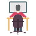 Programmer, software developer Color Vector icon which can easily modify or edit