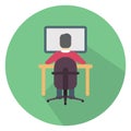 Programmer, software developer Color Vector icon which can easily modify or edit Royalty Free Stock Photo