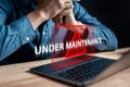 Programmer Update software system with under maintenance system.