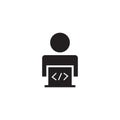 Programmer vector icon design template
