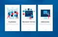 Programmer Vertical Banners Set Royalty Free Stock Photo