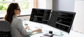 Programmer Woman Coding Royalty Free Stock Photo