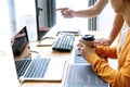 programmer work with Developing programming Royalty Free Stock Photo