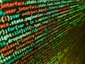 Programmer working in a software develop company office. Programmer Typing New Lines of HTML Code. Shallow Depth of Field effect. Royalty Free Stock Photo