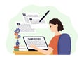 Set of programmers working Royalty Free Stock Photo