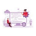 Programmers develop website programming and coding technologies.