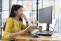 Programmers and developer teams are coding and developing software. Royalty Free Stock Photo