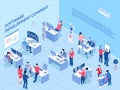 Programmers Isometric Horizontal Illustration