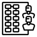 Programmers team working on software development project icon Royalty Free Stock Photo