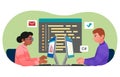 Programmers working in office Royalty Free Stock Photo
