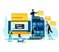 Programmers Working Together Creating New Website Royalty Free Stock Photo