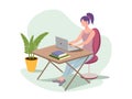 Programmers working vector Royalty Free Stock Photo