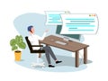 Programmers working vector Royalty Free Stock Photo