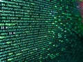 Programming code abstract screen of software developer. Developing programming binary code. Modern application Source abstract Royalty Free Stock Photo