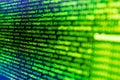 Programming code abstract screen of software developer. Developer working on websites codes in office. Digital technology on Royalty Free Stock Photo