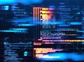 Programming code abstract technology background of software developer and Computer script