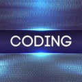 Programming code abstract technology background of software developer and Computer script Royalty Free Stock Photo