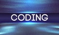 Programming code abstract technology background of software developer and Computer script Royalty Free Stock Photo