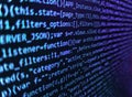 Programming code abstract technology background of software developer and Computer script. Technology concept hex code digital Royalty Free Stock Photo