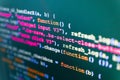 Programming code abstract technology. Royalty Free Stock Photo