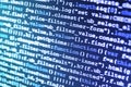 Programming code on computer screen.