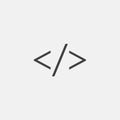 programming code icon vector Royalty Free Stock Photo