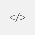 programming code icon vector Royalty Free Stock Photo