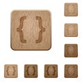 Programming code wooden buttons