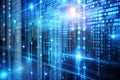 Programming Code and Matrix Technology Concept
