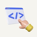 Programming code product development. Computer programming. Developer coding. Web Development concept. icon isolated on Royalty Free Stock Photo