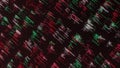 Programming code running over computer screen terminal, hacking concept. Animation. Diagonal columns of digital written Royalty Free Stock Photo