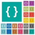 Programming code square flat multi colored icons Royalty Free Stock Photo