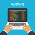 Programming and coding concept. Royalty Free Stock Photo