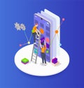 Programming Coding Development Isometric Composition Royalty Free Stock Photo