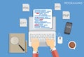 Programming Coding Flat Concept Vector