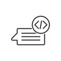 Programming Coding Icon - Chat Icon Royalty Free Stock Photo