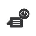 Programming Coding Icon - Chat Icon Royalty Free Stock Photo