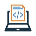 Programming, coding icon Royalty Free Stock Photo